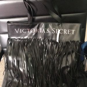 Victoria Secret fringed tote